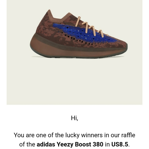 Adidas Yeezy Boost 380 Azure Non Reflective - Picture 8 of 8